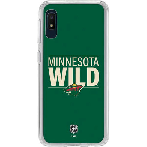NHL Minnesota Wild Lineup Galaxy A10e Clear Case