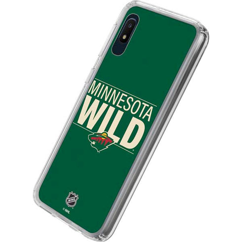 NHL Minnesota Wild Lineup Galaxy A10e Clear Case