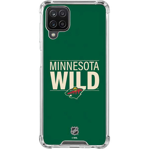 NHL Minnesota Wild Lineup Galaxy A12 Clear Case
