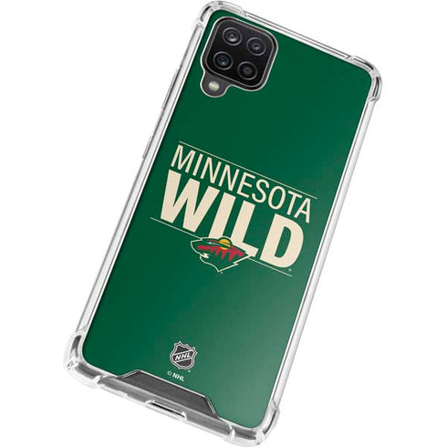 NHL Minnesota Wild Lineup Galaxy A12 Clear Case