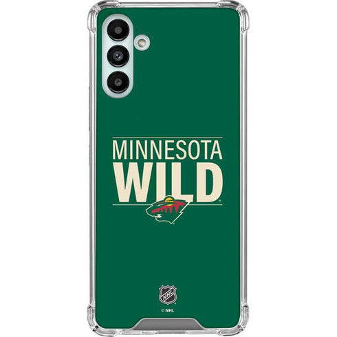NHL Minnesota Wild Lineup Galaxy A13 5G Clear Case