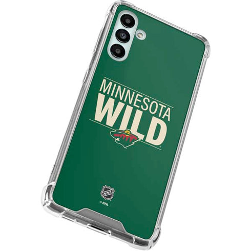 NHL Minnesota Wild Lineup Galaxy A13 5G Clear Case
