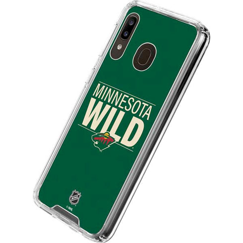 NHL Minnesota Wild Lineup Galaxy A30 Clear Case