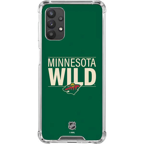 NHL Minnesota Wild Lineup Galaxy A32 5G Clear Case