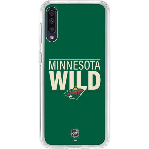 NHL Minnesota Wild Lineup Galaxy A50 Clear Case