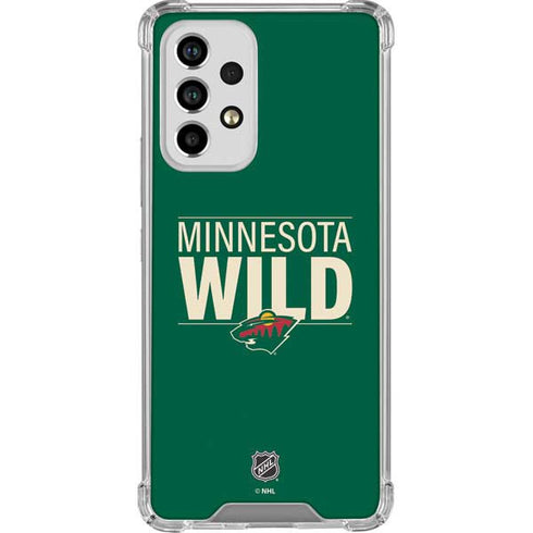 NHL Minnesota Wild Lineup Galaxy A53 5G Clear Case