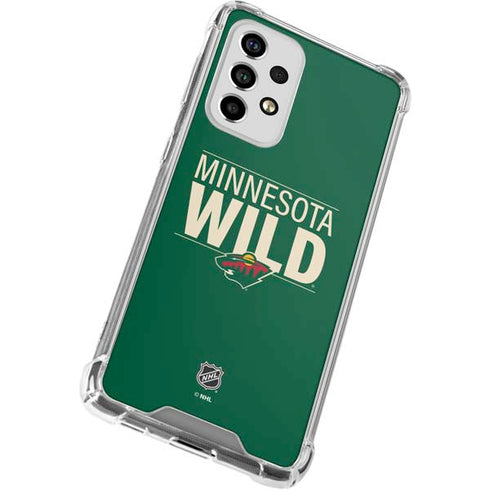 NHL Minnesota Wild Lineup Galaxy A53 5G Clear Case