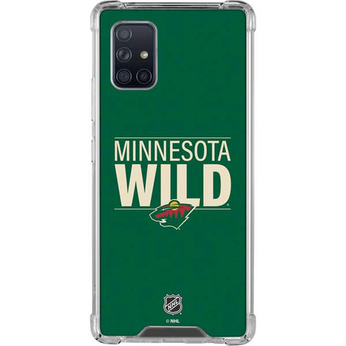 NHL Minnesota Wild Lineup Galaxy A71 5G Clear Case