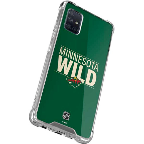 NHL Minnesota Wild Lineup Galaxy A71 5G Clear Case