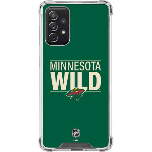NHL Minnesota Wild Lineup Galaxy A72 5G Clear Case