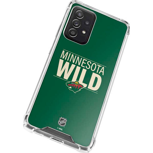 NHL Minnesota Wild Lineup Galaxy A72 5G Clear Case