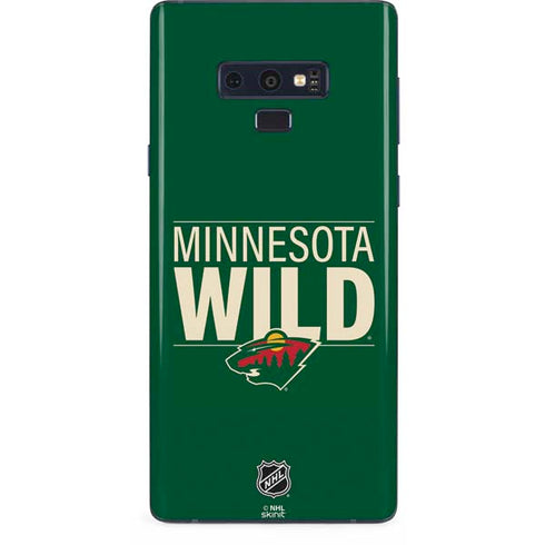 NHL Minnesota Wild Lineup Galaxy Note 9 Skin