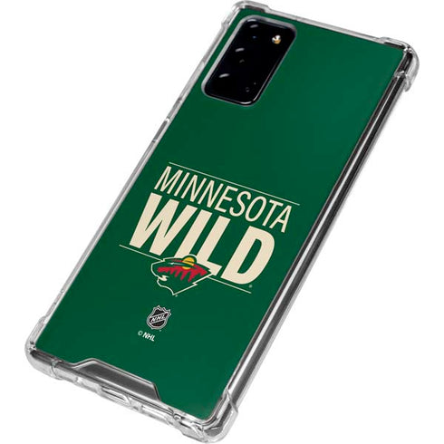 NHL Minnesota Wild Lineup Galaxy Note20 5G Clear Case
