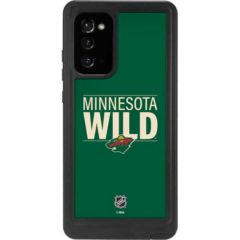 NHL Minnesota Wild Lineup Galaxy Note20 5G Waterproof Case