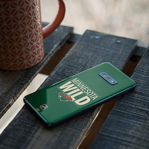 NHL Minnesota Wild Lineup Galaxy S10e Skin
