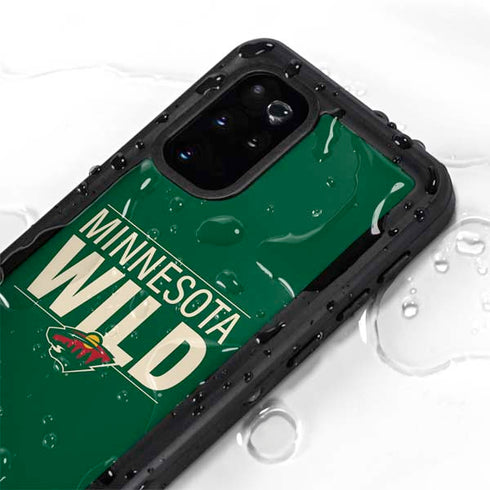 NHL Minnesota Wild Lineup Galaxy S20 Plus Waterproof Case