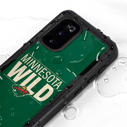 NHL Minnesota Wild Lineup Galaxy S20 Waterproof Case