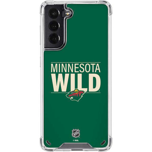 NHL Minnesota Wild Lineup Galaxy S21 5G Clear Case
