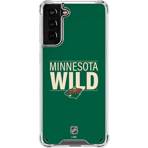 NHL Minnesota Wild Lineup Galaxy S21 Plus 5G Clear Case