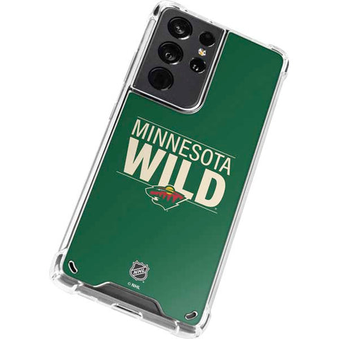 NHL Minnesota Wild Lineup Galaxy S21 Ultra 5G Clear Case