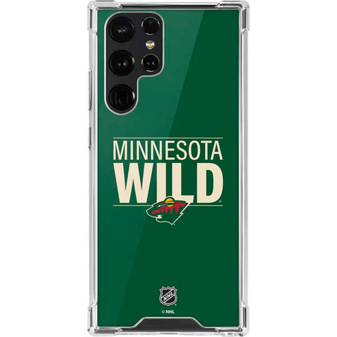 NHL Minnesota Wild Lineup Galaxy S22 Ultra Clear Case