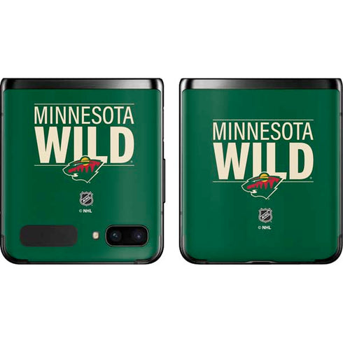 NHL Minnesota Wild Lineup Galaxy Z Flip Skin