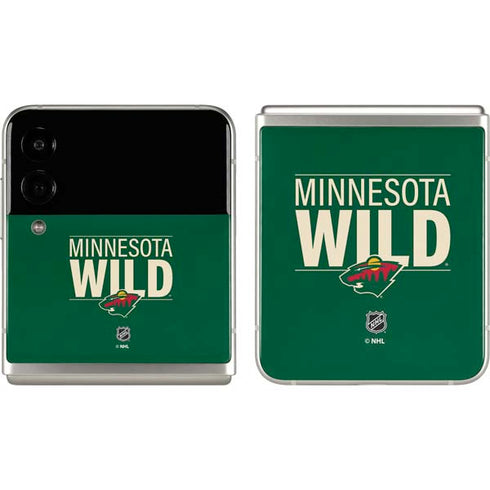 NHL Minnesota Wild Lineup Galaxy Z Flip3 5G Skin
