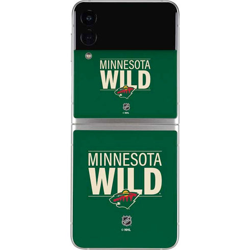 NHL Minnesota Wild Lineup Galaxy Z Flip4 5G Skin