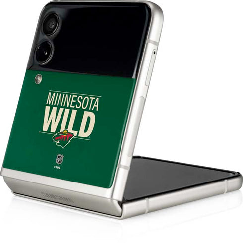 NHL Minnesota Wild Lineup Galaxy Z Flip4 5G Skin