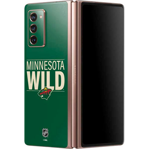 NHL Minnesota Wild Lineup Galaxy Z Fold2 5G Skin