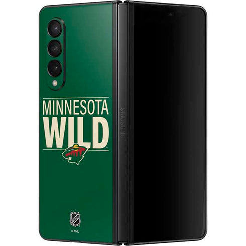 NHL Minnesota Wild Lineup Galaxy Z Fold3 5G Skin