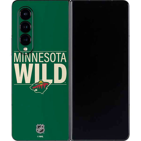 NHL Minnesota Wild Lineup Galaxy Z Fold4 5G Skin