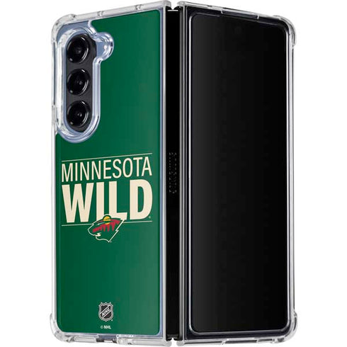 NHL Minnesota Wild Lineup Galaxy Z Fold5 5G Clear Case
