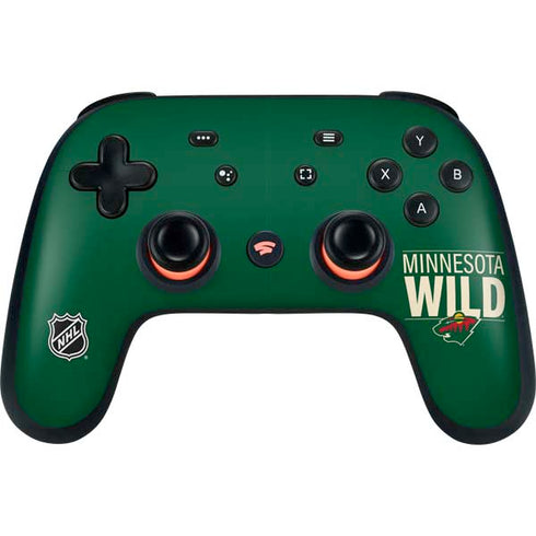 NHL Minnesota Wild Lineup Google Stadia Controller Skin