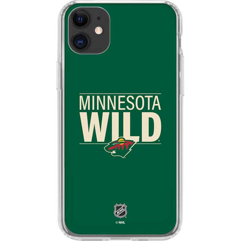NHL Minnesota Wild Lineup iPhone 11 Clear Case