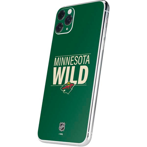 NHL Minnesota Wild Lineup iPhone 11 Pro Max Skin