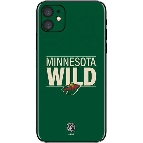 NHL Minnesota Wild Lineup iPhone 11 Skin