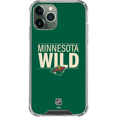 NHL Minnesota Wild Lineup iPhone 12 Pro Max Clear Case