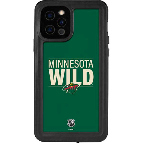 NHL Minnesota Wild Lineup iPhone 12 Pro Waterproof Case