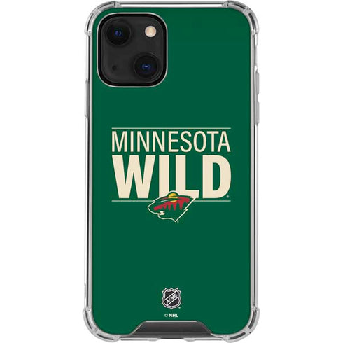 NHL Minnesota Wild Lineup iPhone 13 Mini Clear Case