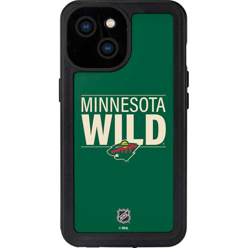 NHL Minnesota Wild Lineup iPhone 13 Mini Waterproof Case