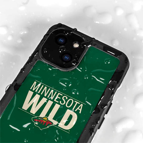 NHL Minnesota Wild Lineup iPhone 13 Mini Waterproof Case
