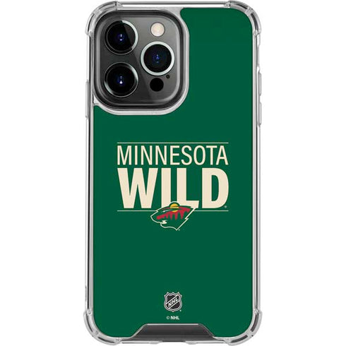NHL Minnesota Wild Lineup iPhone 13 Pro Clear Case