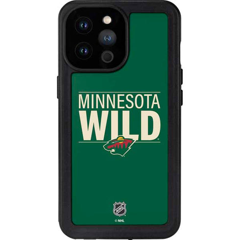 NHL Minnesota Wild Lineup iPhone 14 Pro Max Waterproof Case
