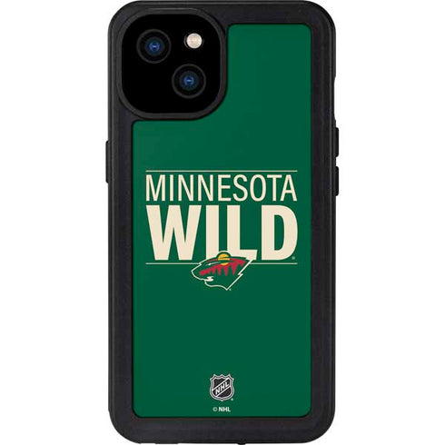 NHL Minnesota Wild Lineup iPhone 15 Plus Waterproof Case