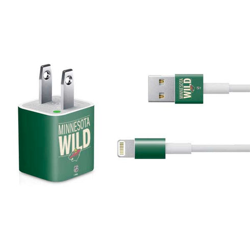 NHL Minnesota Wild Lineup iPhone Charger (5W USB) Skin