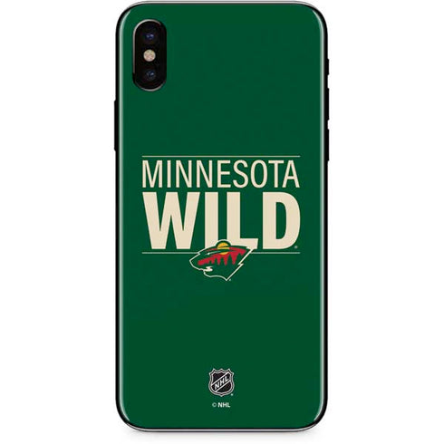 NHL Minnesota Wild Lineup iPhone XS Max Skin