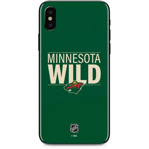 NHL Minnesota Wild Lineup iPhone XS Skin
