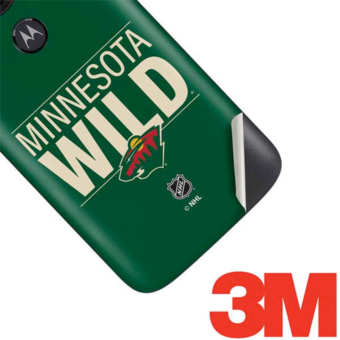 NHL Minnesota Wild Lineup Moto E5 Play Skin