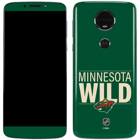 NHL Minnesota Wild Lineup Moto E5 Plus Skin